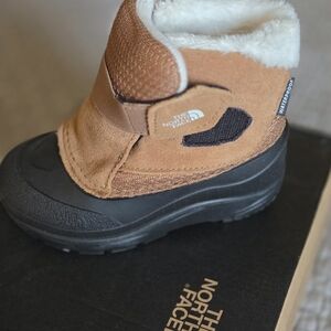The North Face Kids' Tan and Black Boots